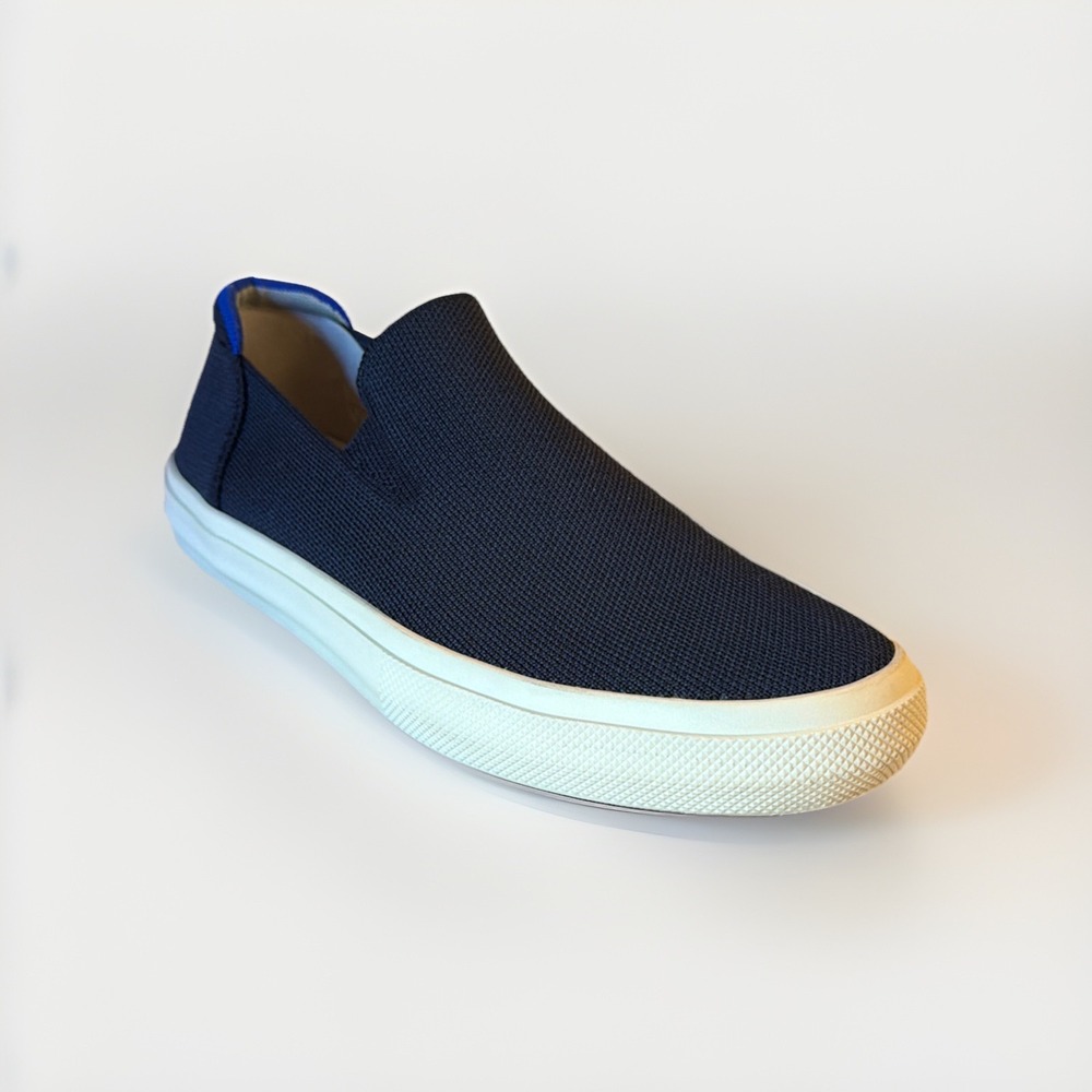 Rothy's The Original Knit Slip On Sneaker Woman's Size 9 Navy Blue Washable